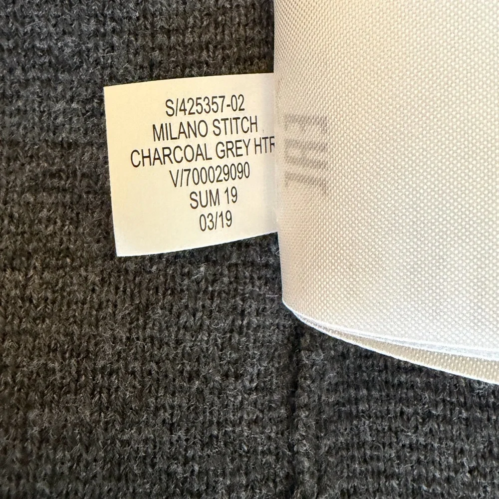 Banana Republic Charcoal Gray Milano Knit Blazer, Size M - Picture 6 of 6